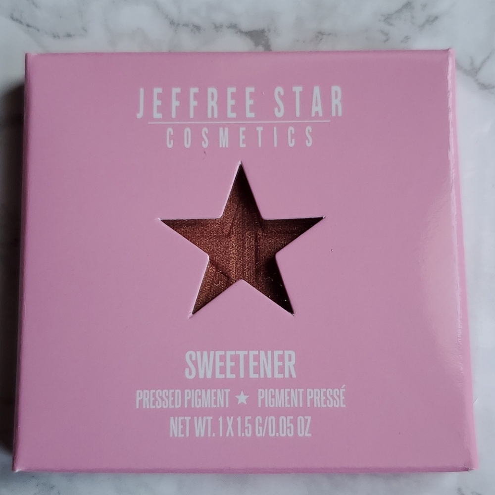 Jeffree star cosmetics sweetener pressed pigment peach single one eyeshadow